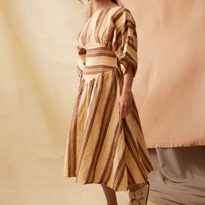 Kinga Csilla Nickel Stripe Zulu Midi Dress